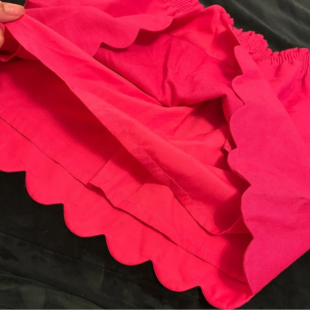 NWT J. Crew Factory Scalloped Sidewalk Skirt in Pink - Picture 9 of 11